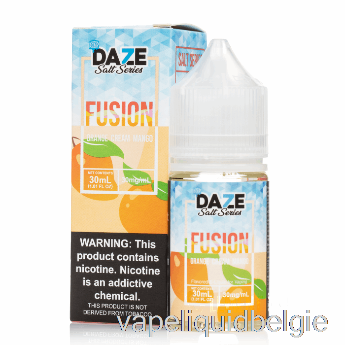 Vape Vloeibare Ijs-sinaasappelcrème Mango - 7 Daze Fusiezouten - 30 Ml 30 Mg